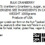 Cranberry - 1 kilo bag - Image 7