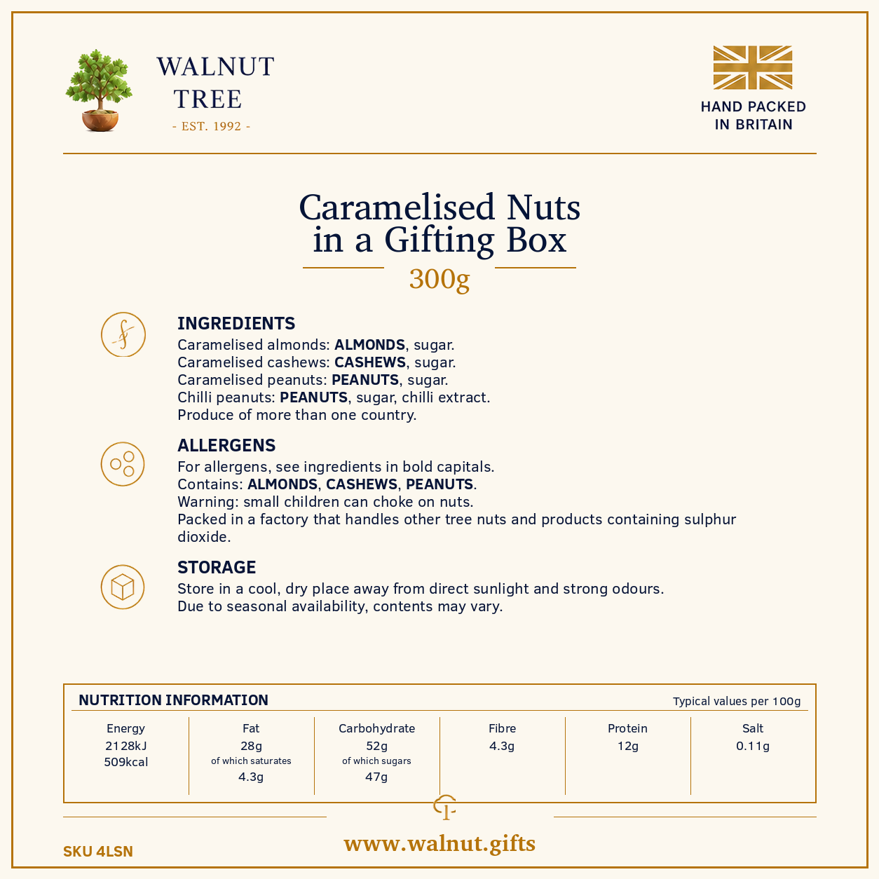 Caramelised and Chilli Nuts Gift Box - Image 6