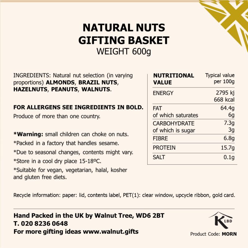 Natural Nut Gift Basket - Image 6