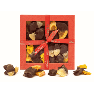 Chocolate orange, ginger, pineapple and mango.