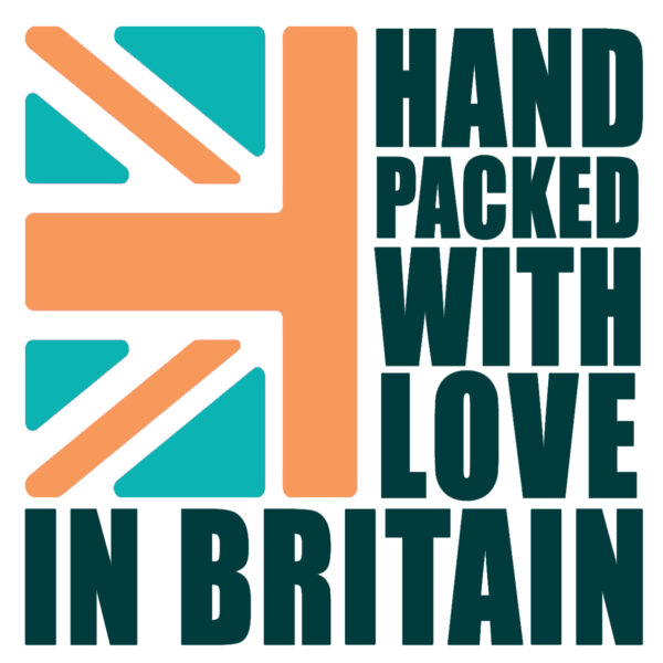 Hand packed in the UK