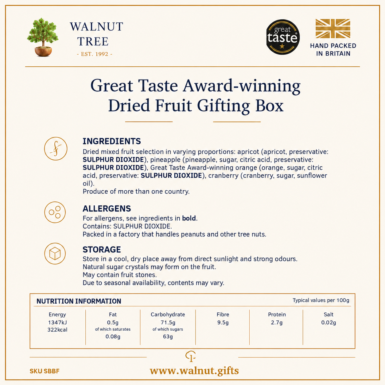 Walnut Tree The Luxe Two-Tier Jewel Box – product details, gift presentation and packaging information