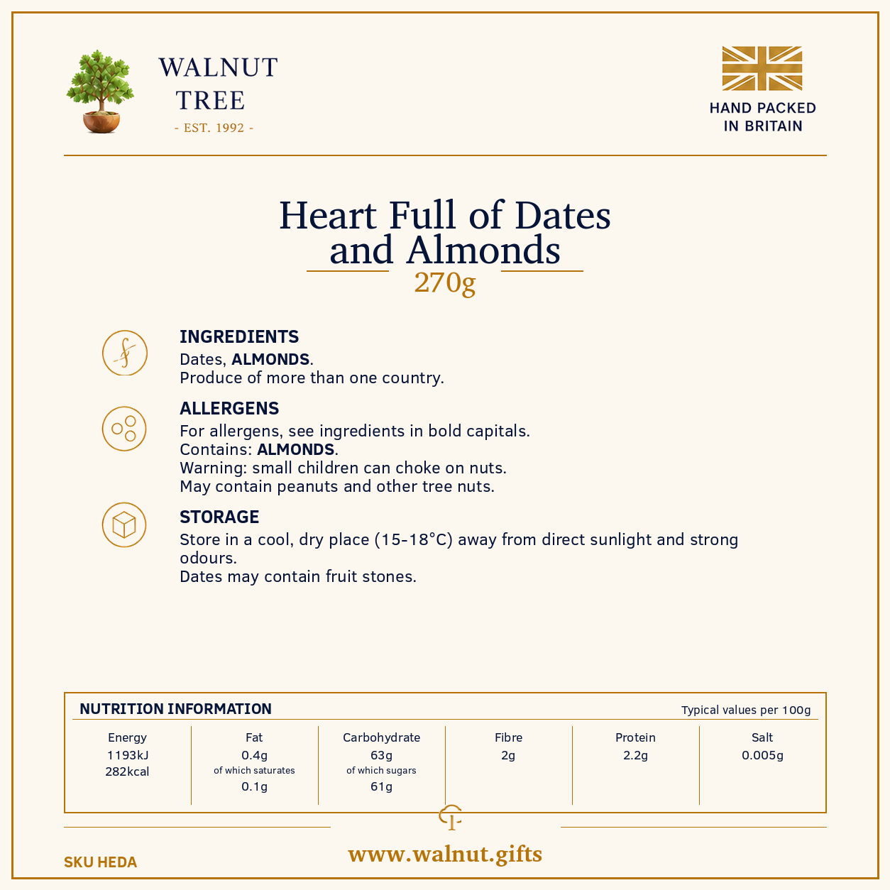 Heart Full of Medjool Dates & Almond Delights - Image 7