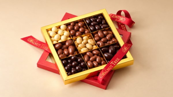 Luxury Christmas food gifts from Walnut Tree including chocolates, nuts and confectionery