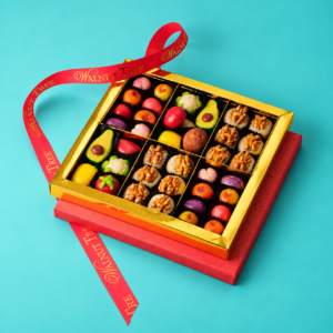 Luxury Christmas food gifts from Walnut Tree including chocolates, nuts and confectionery